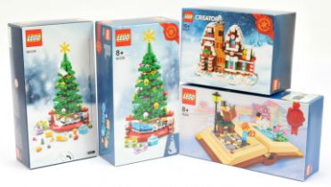 Lego Sets to include 2 x 40338 Christmas Tree, 40337 Mini Gingerbread House,  40291 Creative Pers...