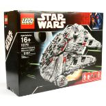 Lego Star Wars 10179 Millennium Falcon set - Opend set, contents are dusty & part built, with ins...