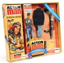 Hasbro Action Man 40th Anniversary AM013 Nostalgic collection comprising Action Man Indian Brave,...
