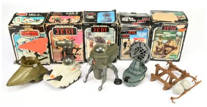 Palitoy and Kenner Star Wars vintage Mini-Rigs and weapons x 5