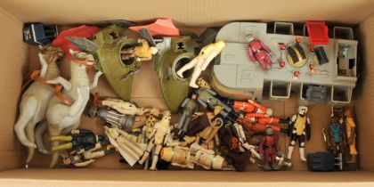 Quantity of Kenner Star Wars vintage 3 3/4" figures, vehicles and creatures