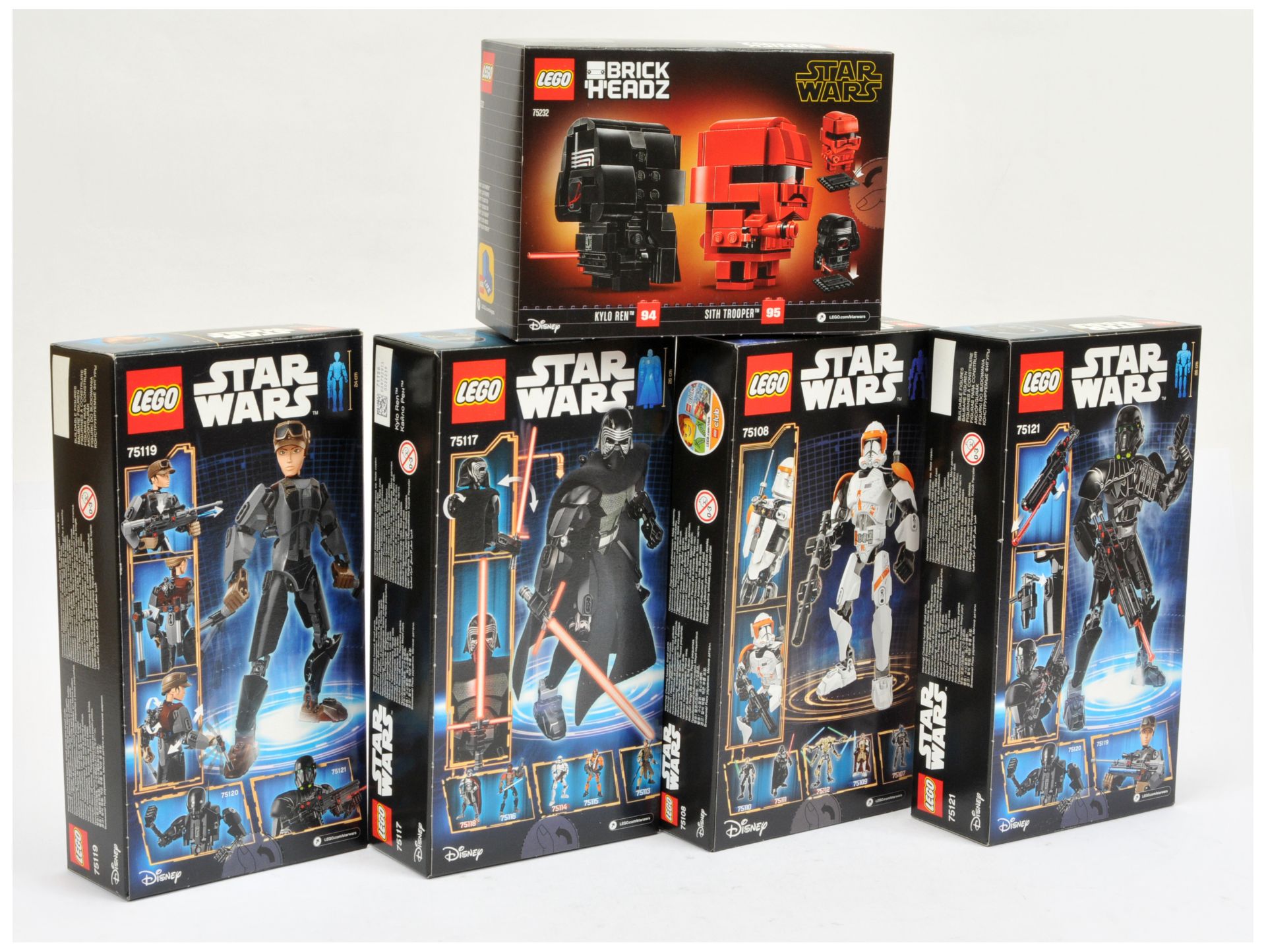 Lego Star Wars Buildable Figures x 4 plus Brick Headz set - Bild 2 aus 2