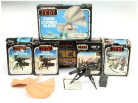 Kenner Star Wars vintage weapon and vehicle x 2 and EMPTY boxes x 3