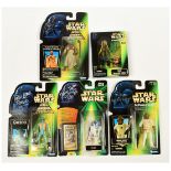 Kenner Star Wars Power of the Force II signed action figures x 5