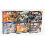 Lego Star Wars Microfighter sets x 6