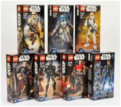 Lego Star Wars Buildable Figures x 7