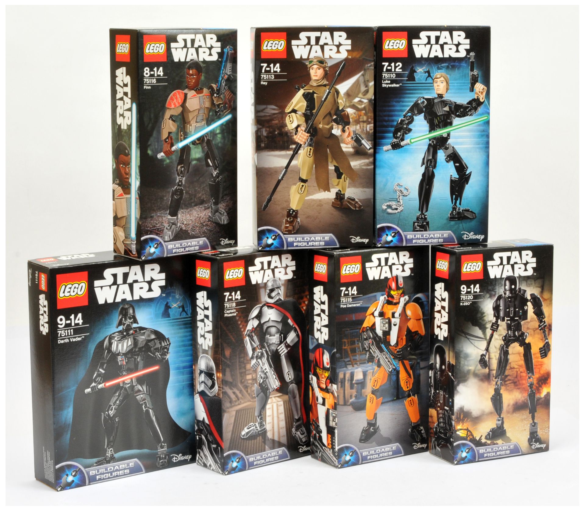 Lego Star Wars Buildable Figures x 7