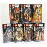 Lego Star Wars Buildable Figures x 7