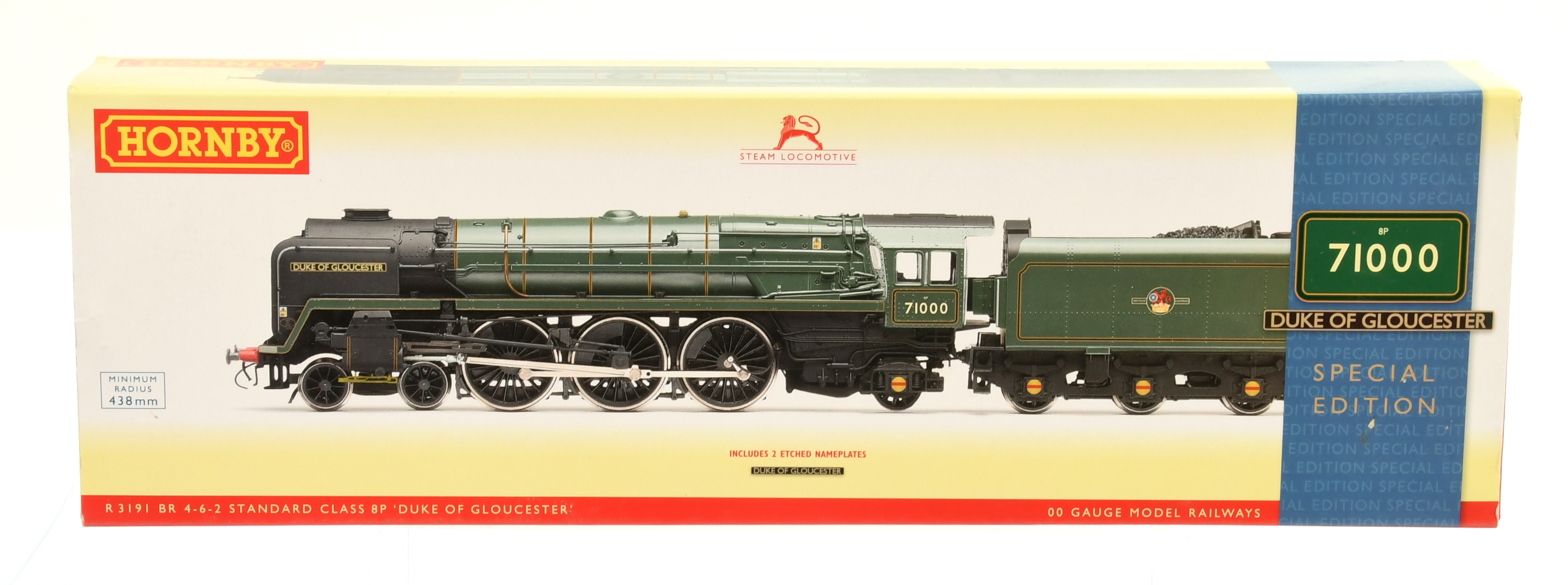 Hornby (China) R3191 4-6-2 BR green 8P Class Loco No.71000 