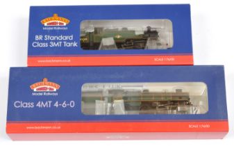 Bachmann 00 Gauge pair of BR Lined green Steam outline Locomotives