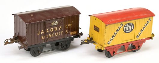 Hornby 0 Gauge pair of Private owner vans