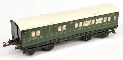 Hornby 0 Gauge No.2 SR Corridor Brake end coach,