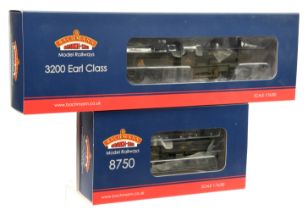 Bachmann 00 Gauge pair of BR weathered black Steam outline Locomotives