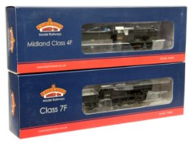 Bachmann 00 Gauge pair of BR weathered Steam outline Locomotives