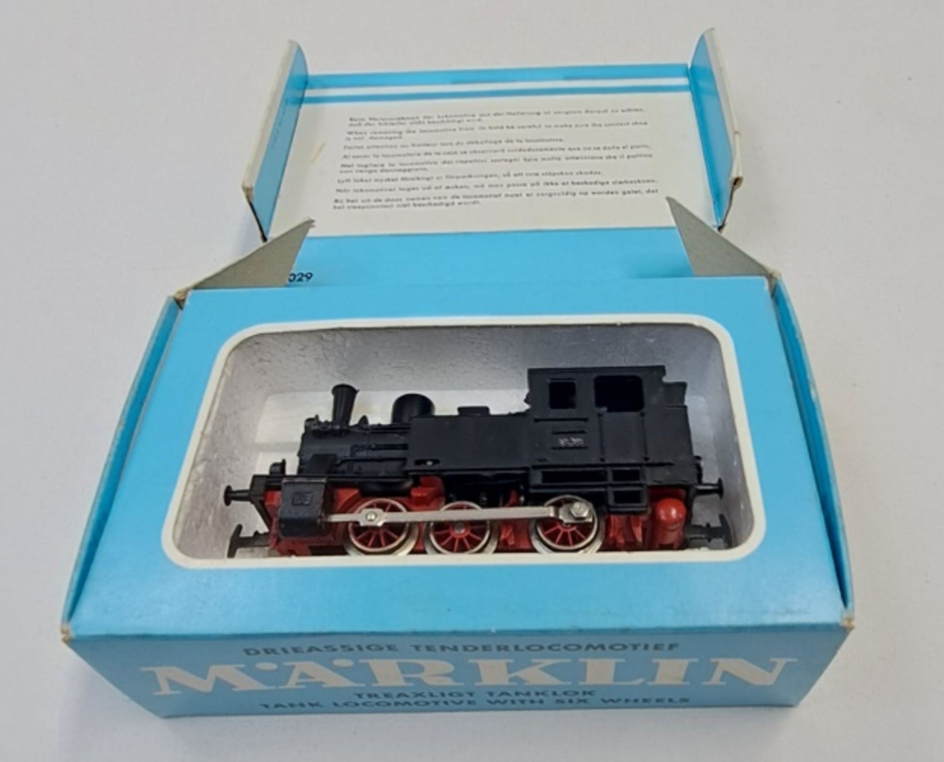 Märklin 3029 Dampflok dreiachsige Tenderlokomotive mit Karton - Bild 2 aus 3
