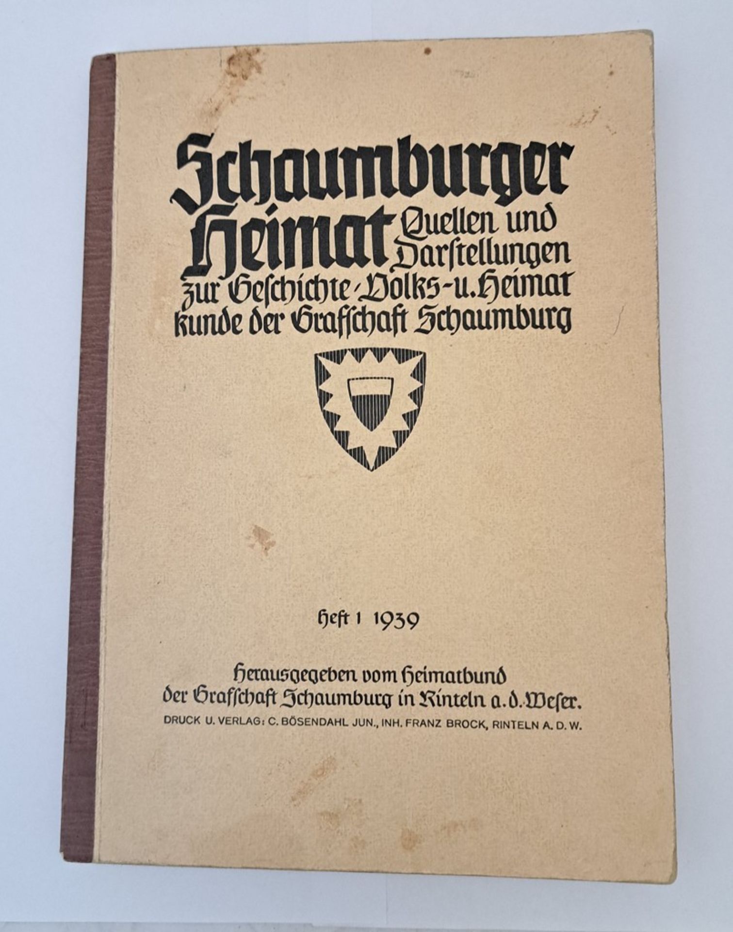 WKII 1939 Schaumburger Heimat Landeskunde Volkskunde