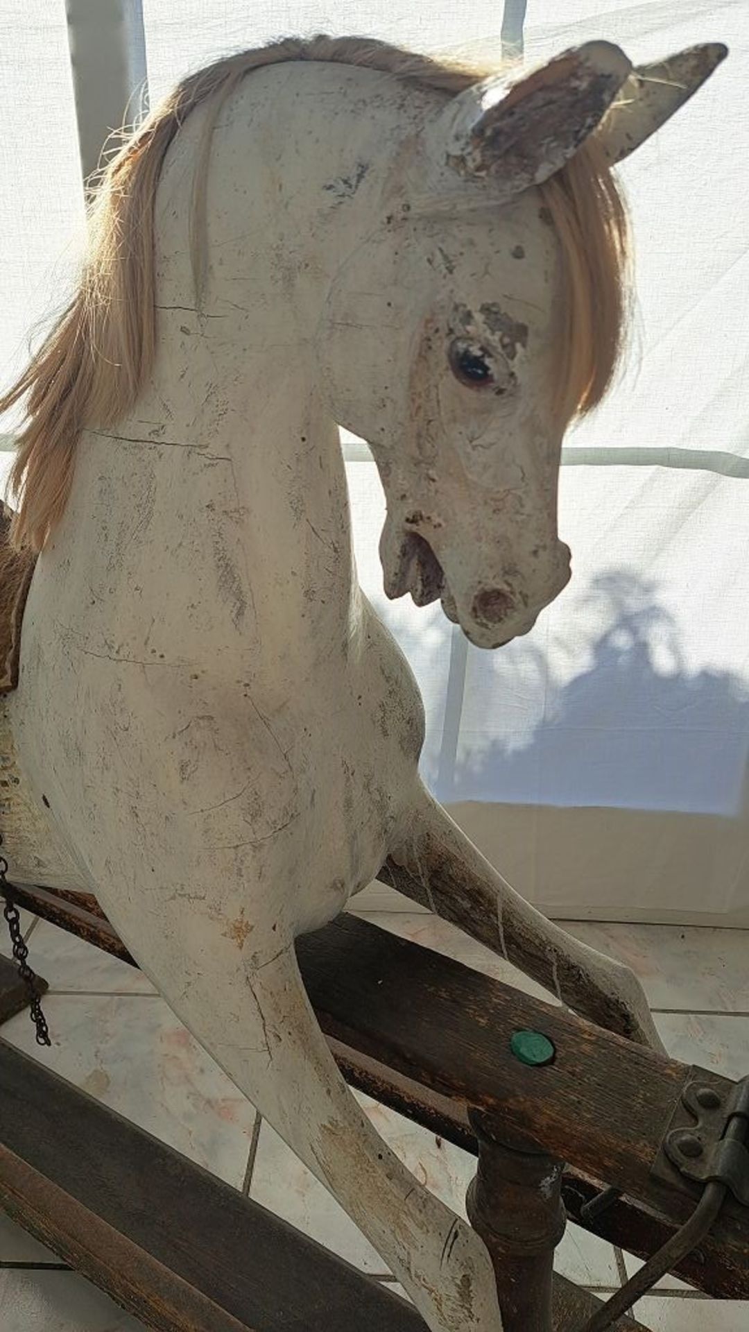 Antikes XXL Schaukelpferd Rocking Horse - Image 7 of 14