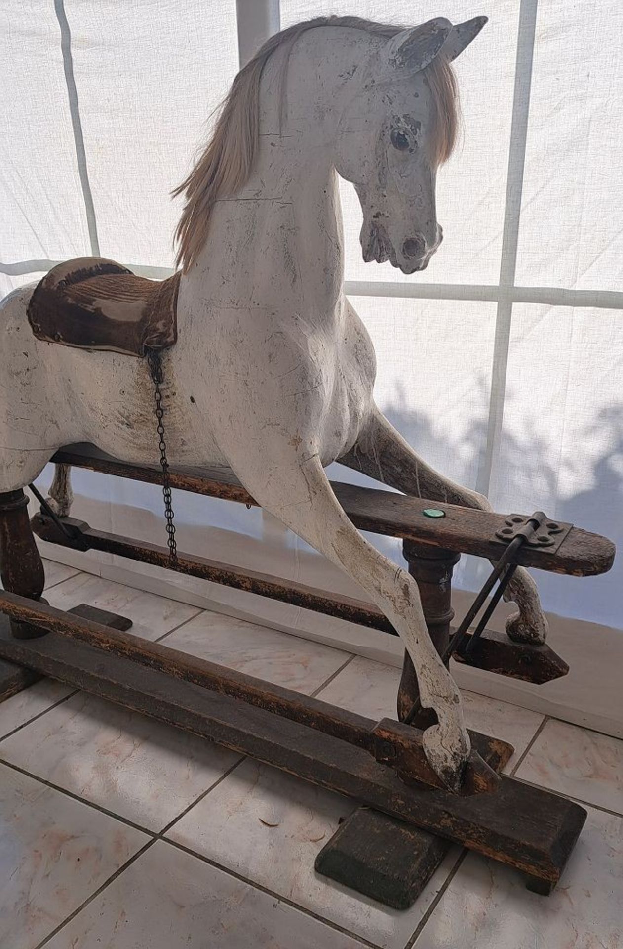 Antikes XXL Schaukelpferd Rocking Horse - Image 9 of 14