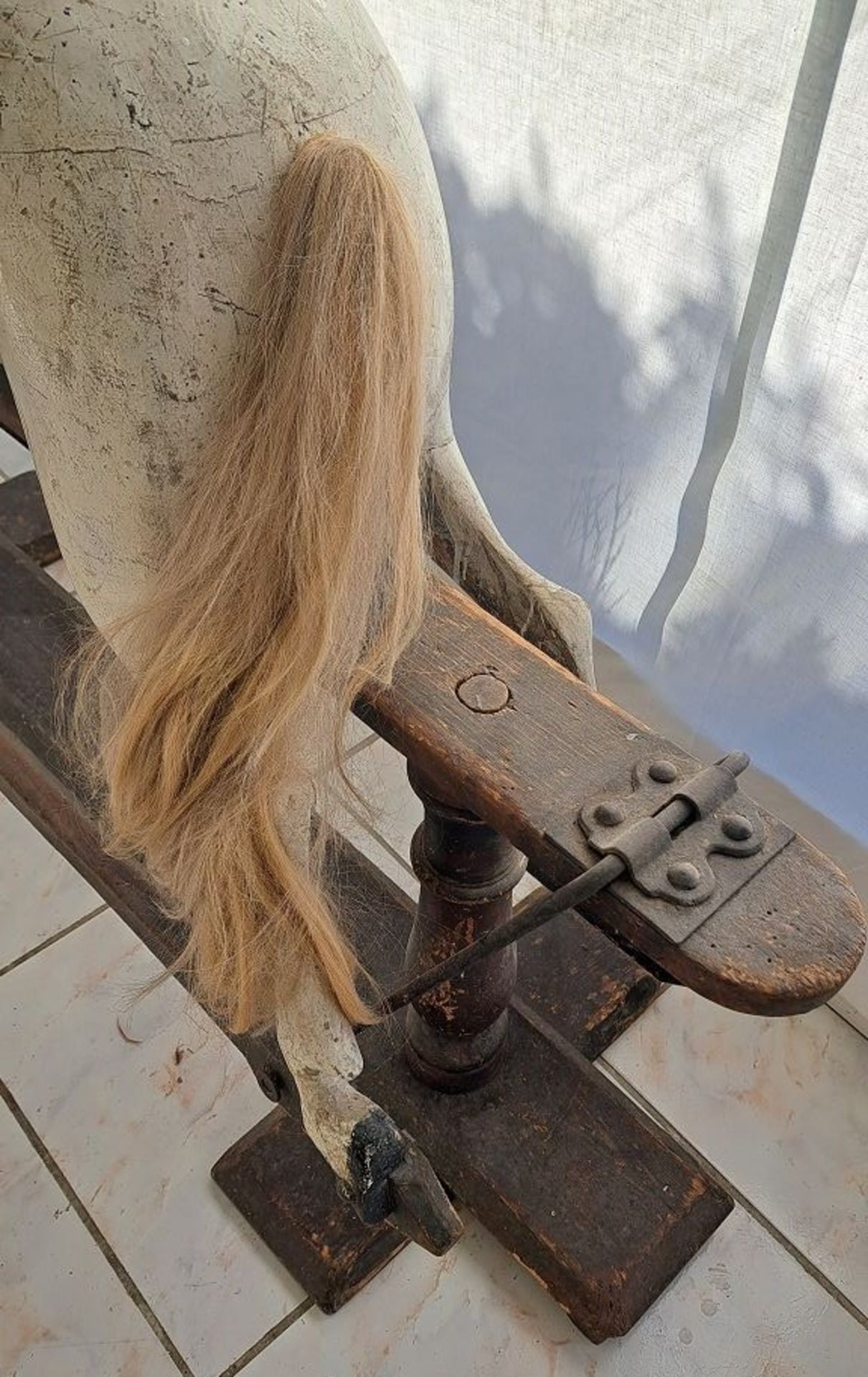 Antikes XXL Schaukelpferd Rocking Horse - Image 11 of 14