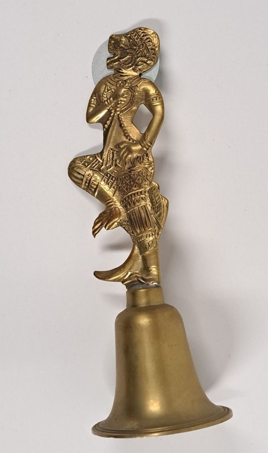 Glocke Krishna Messing indisch Höhe ca. 16 cm
