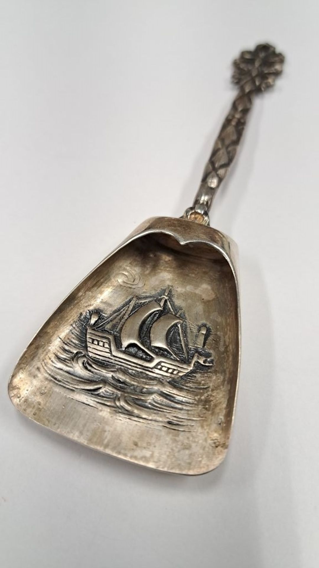 Antike Silber maritime Zuckerschaufel - Image 4 of 4