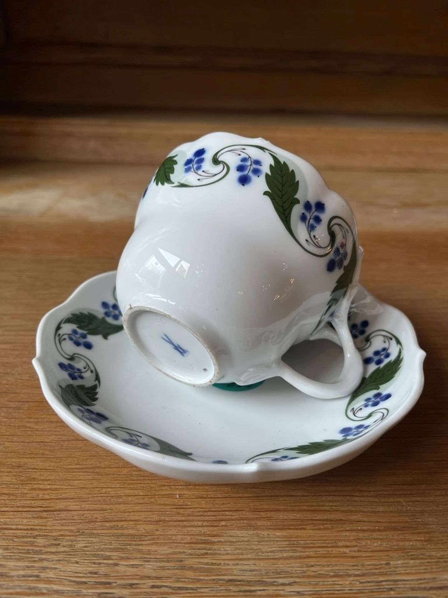 Meissen Tasse mit Untertasse - Bild 2 aus 4