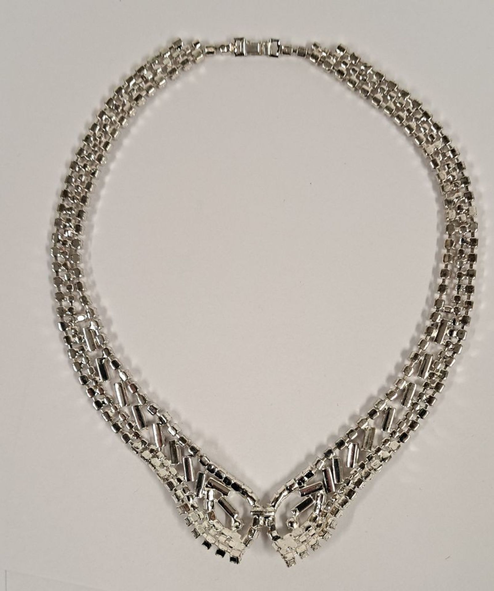 Mid Century Strass Collier Kette - Bild 3 aus 3