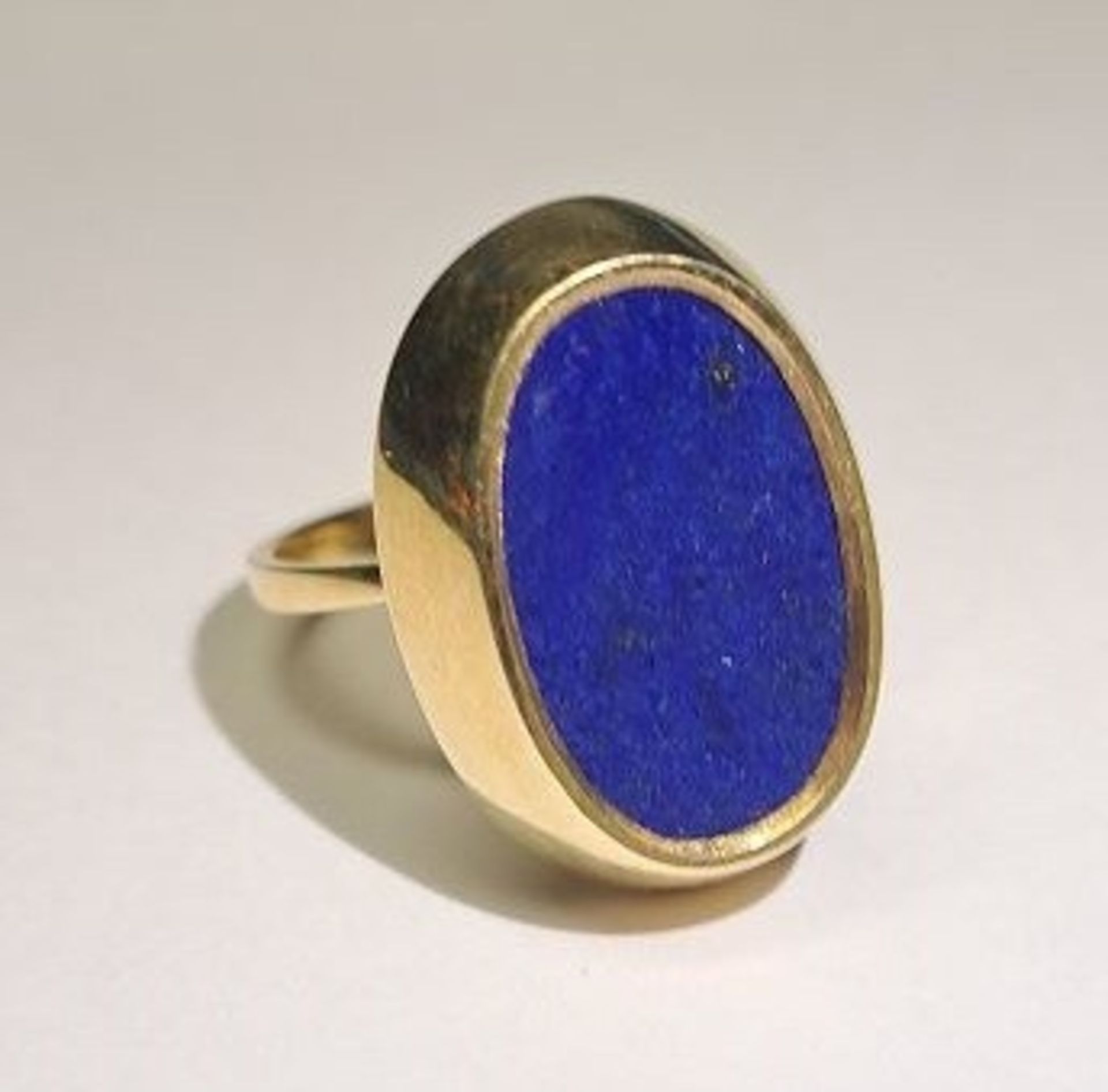 585 GG 14K Goldring Lapis Lapislazuli - Bild 6 aus 6