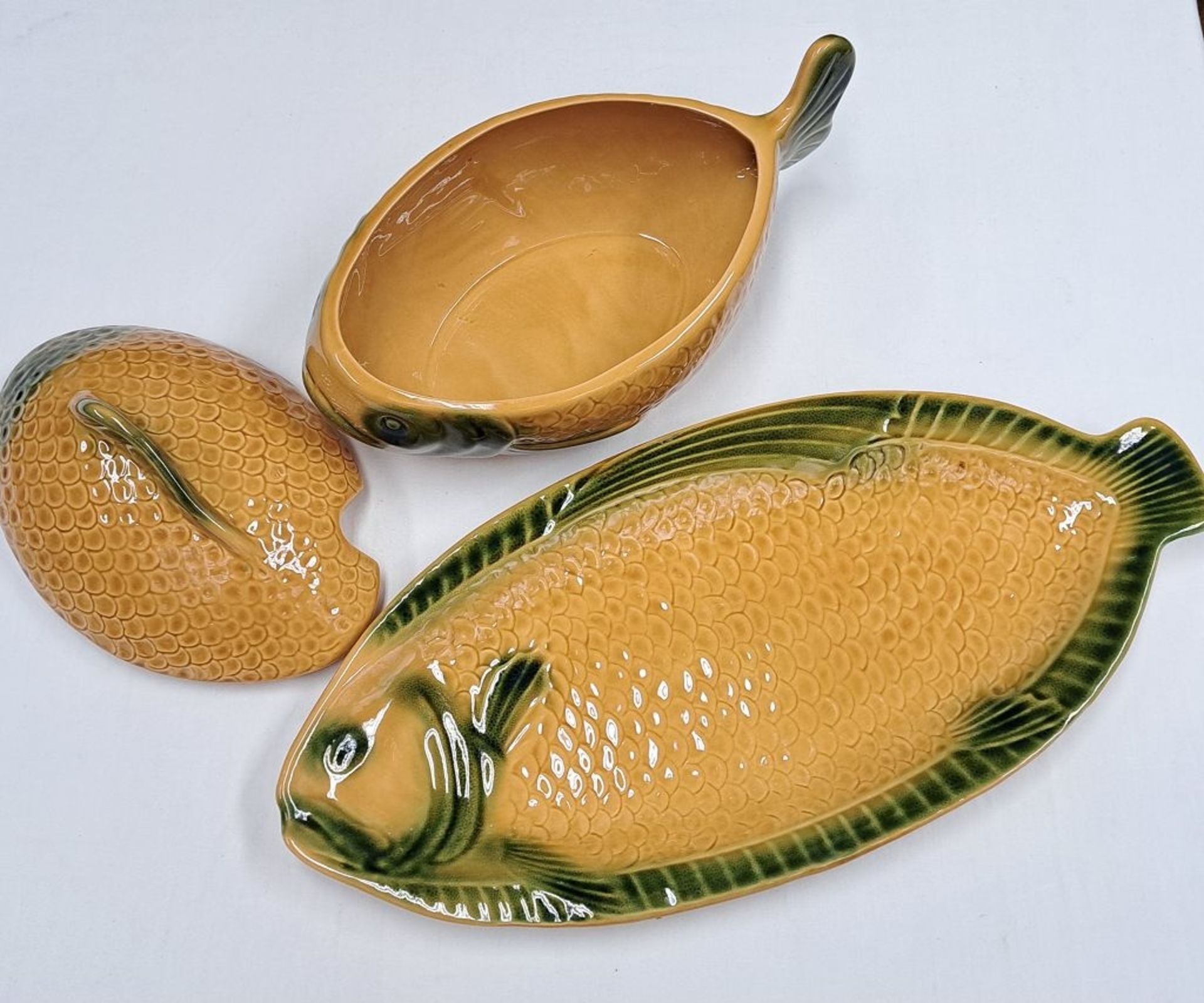 XXL Keramik Fisch Terrine & Platte - Bild 3 aus 4