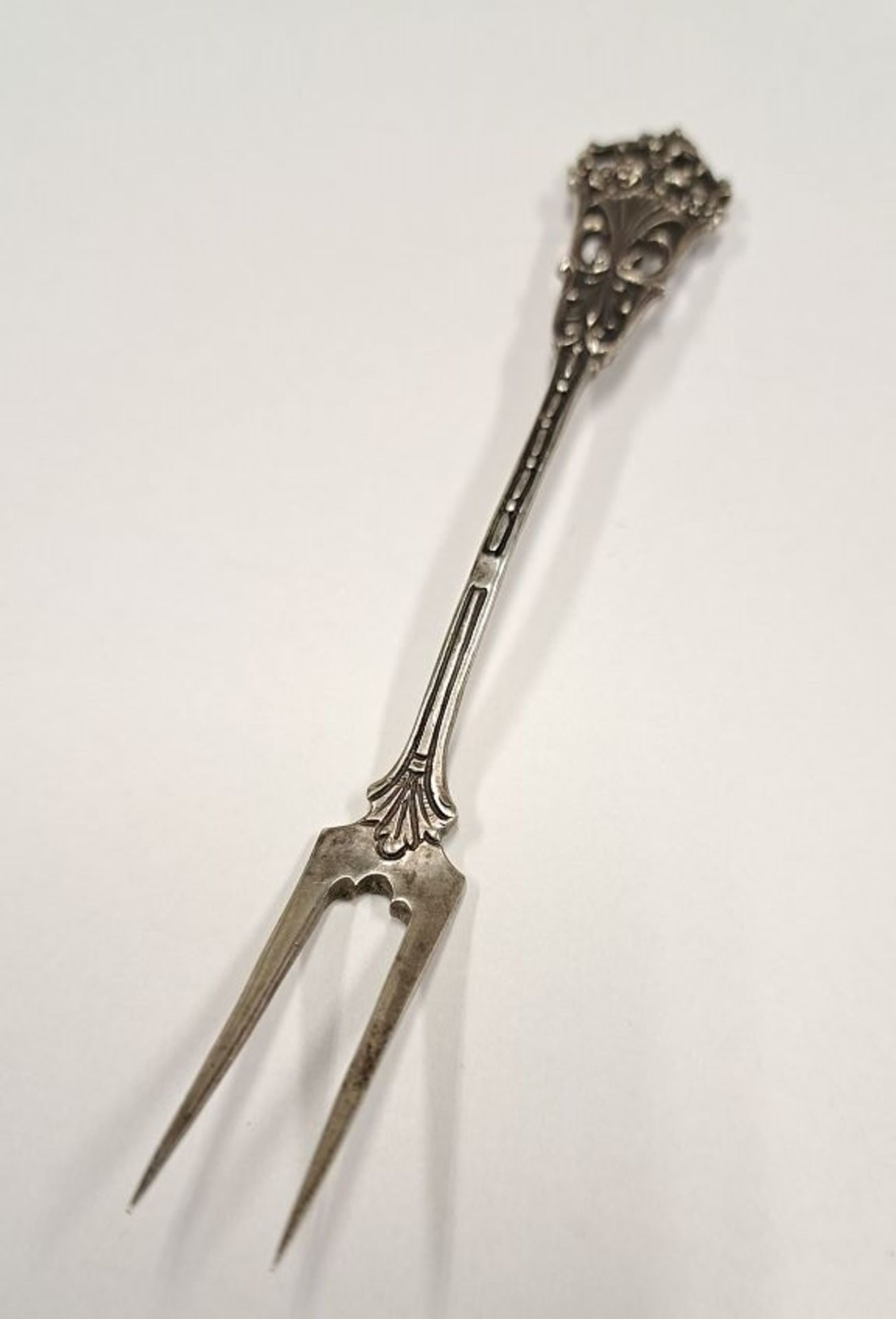 Antike Art Deco Silber Gabel