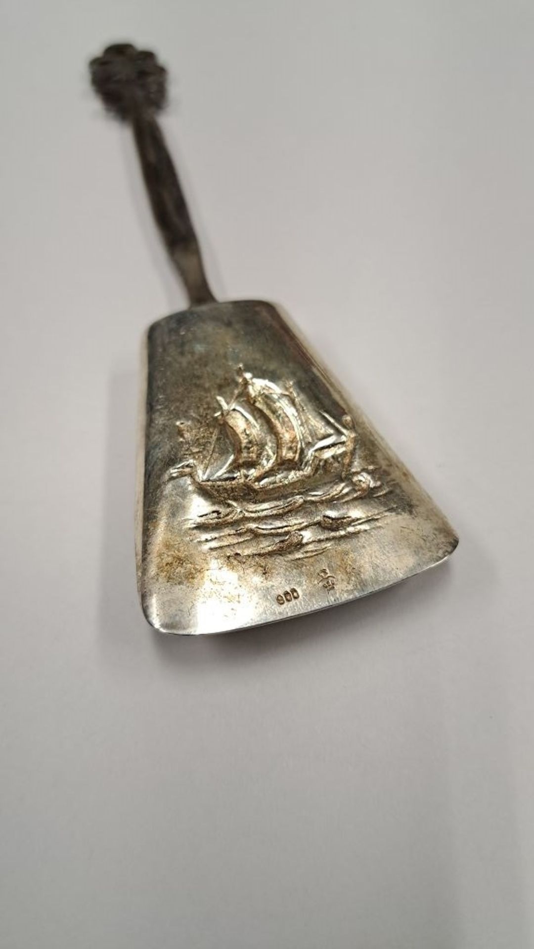 Antike Silber maritime Zuckerschaufel - Image 2 of 4