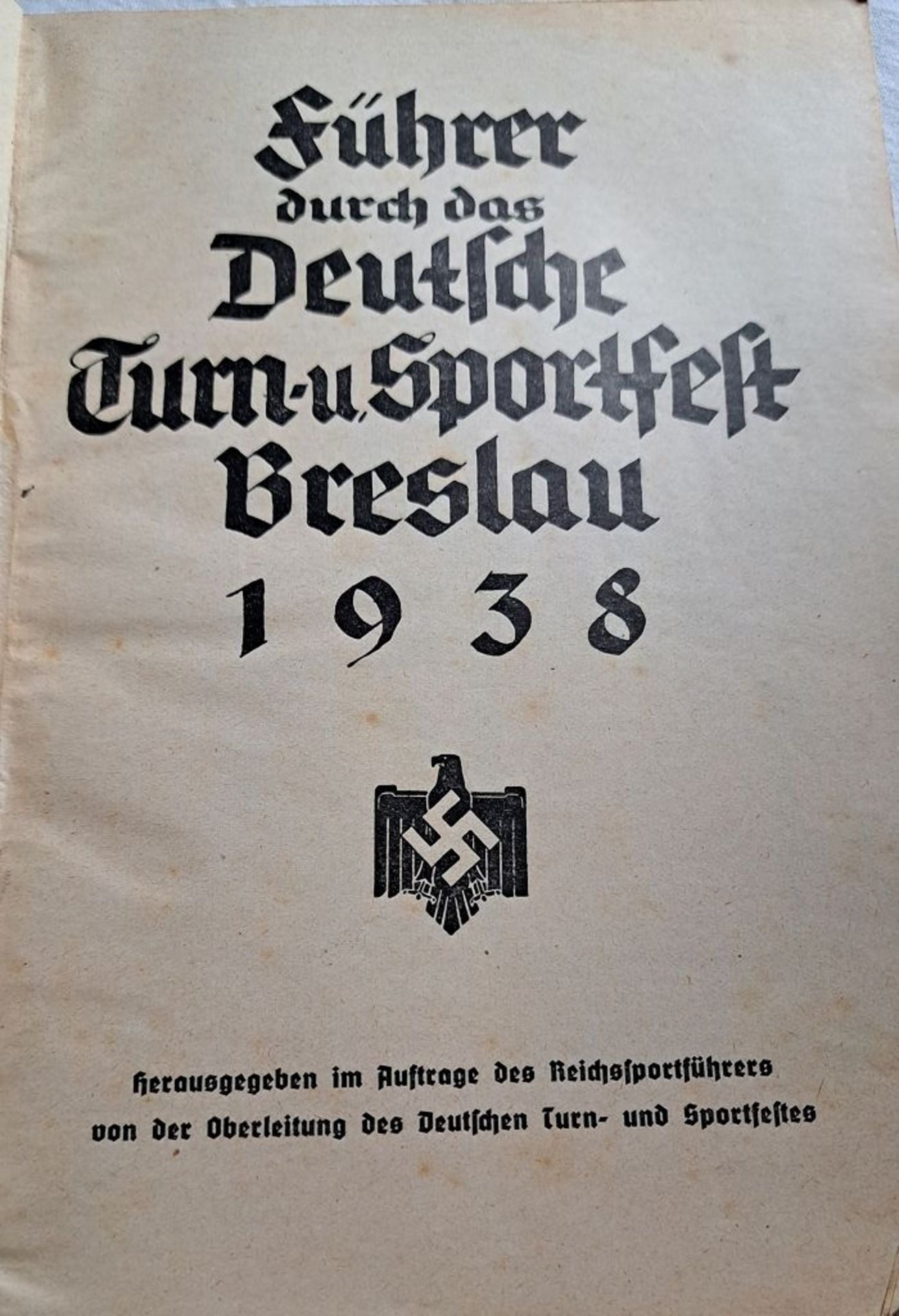 WKII Deutsches Turn + Sportheft 1938 in Breslau - Image 3 of 5
