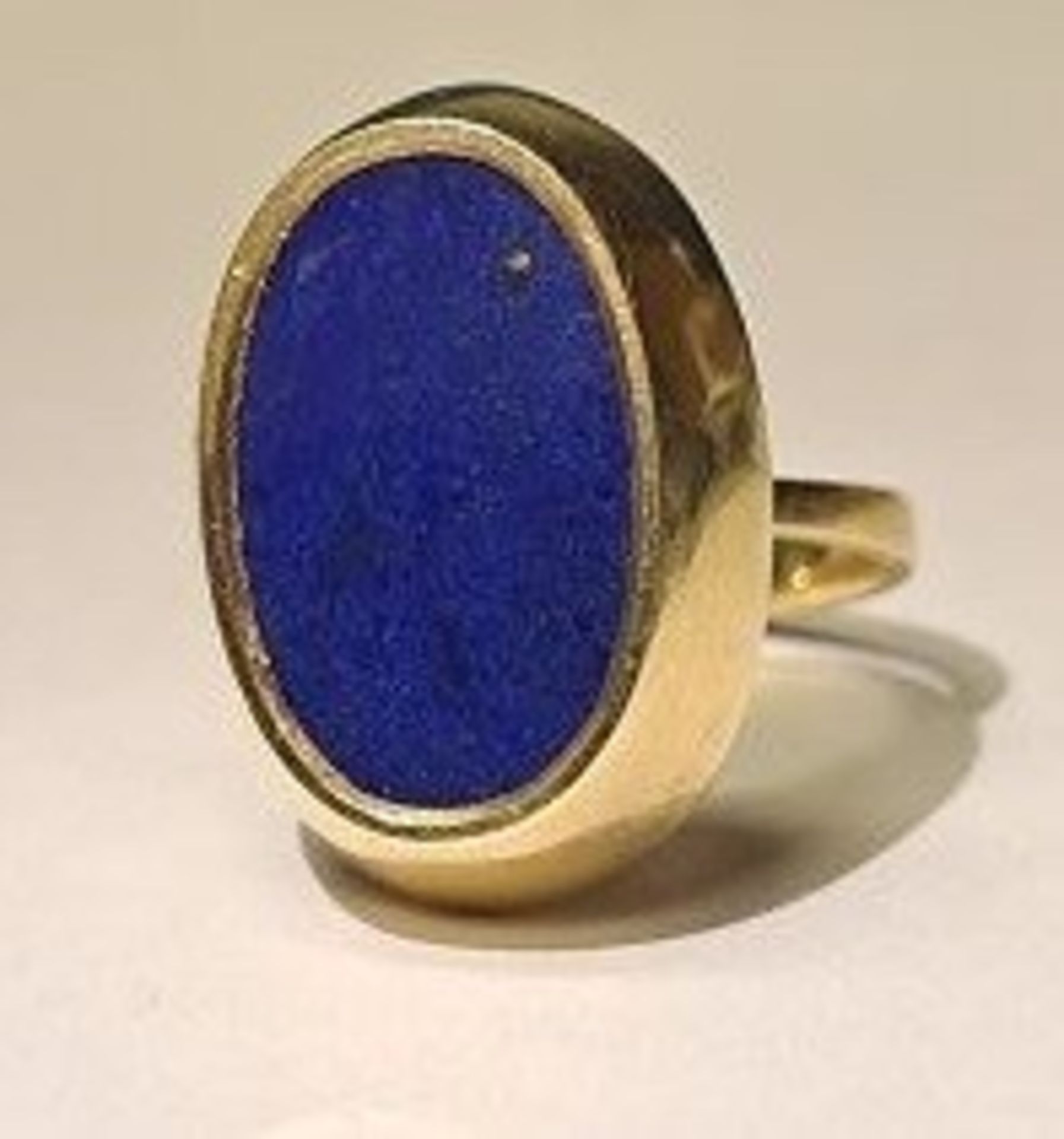 585 GG 14K Goldring Lapis Lapislazuli - Bild 2 aus 6