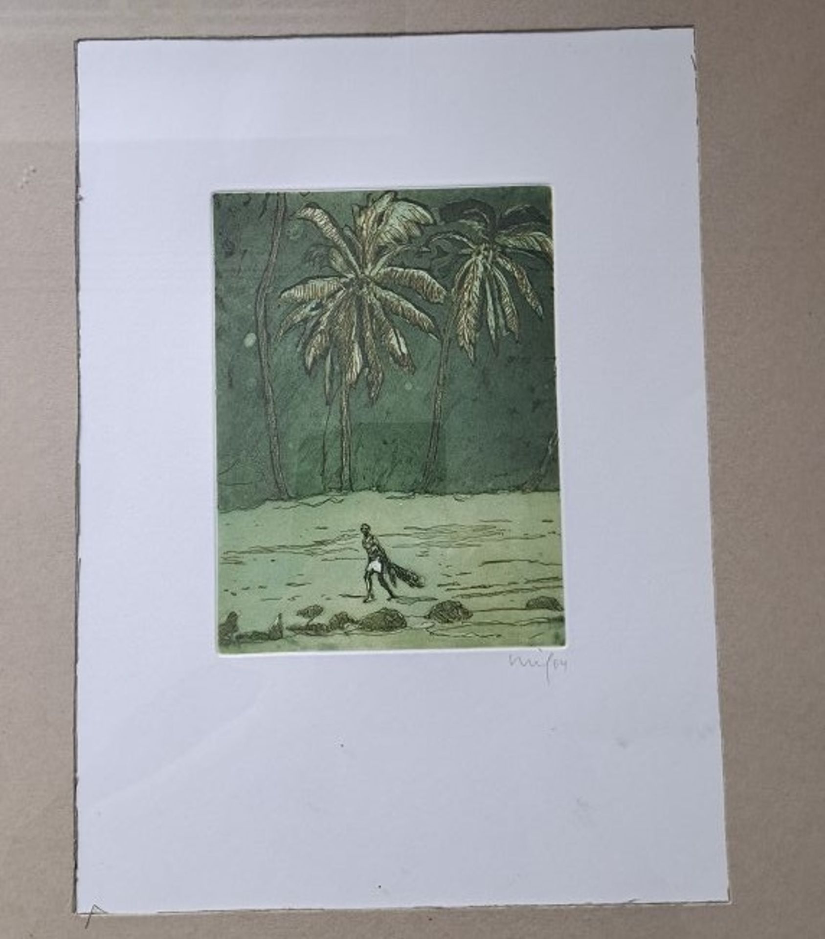 Peter Doig "Black Palms" Farbradierung - Bild 3 aus 5