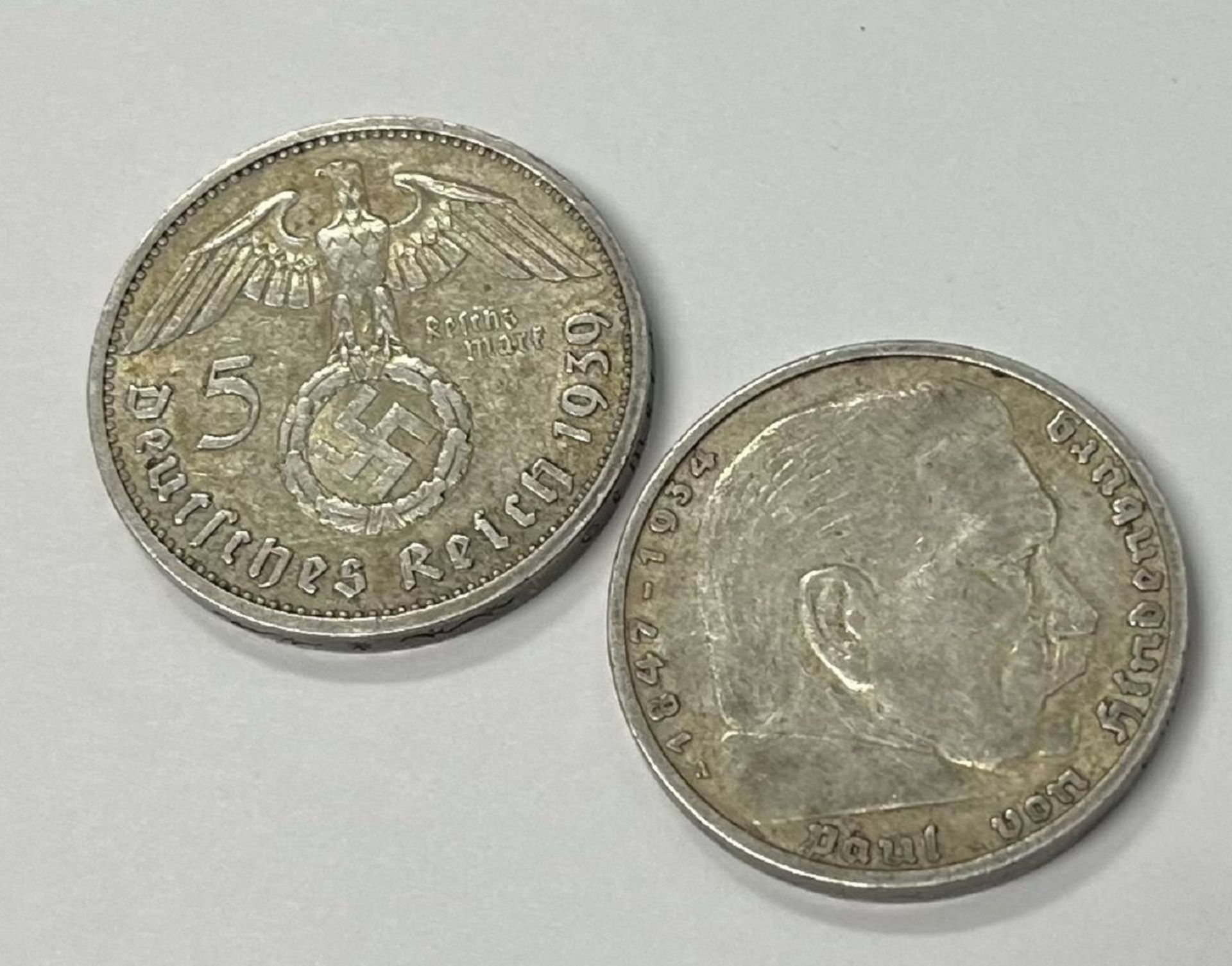 2 Stk. Reichsmark 1934 & 1936 - Image 3 of 3