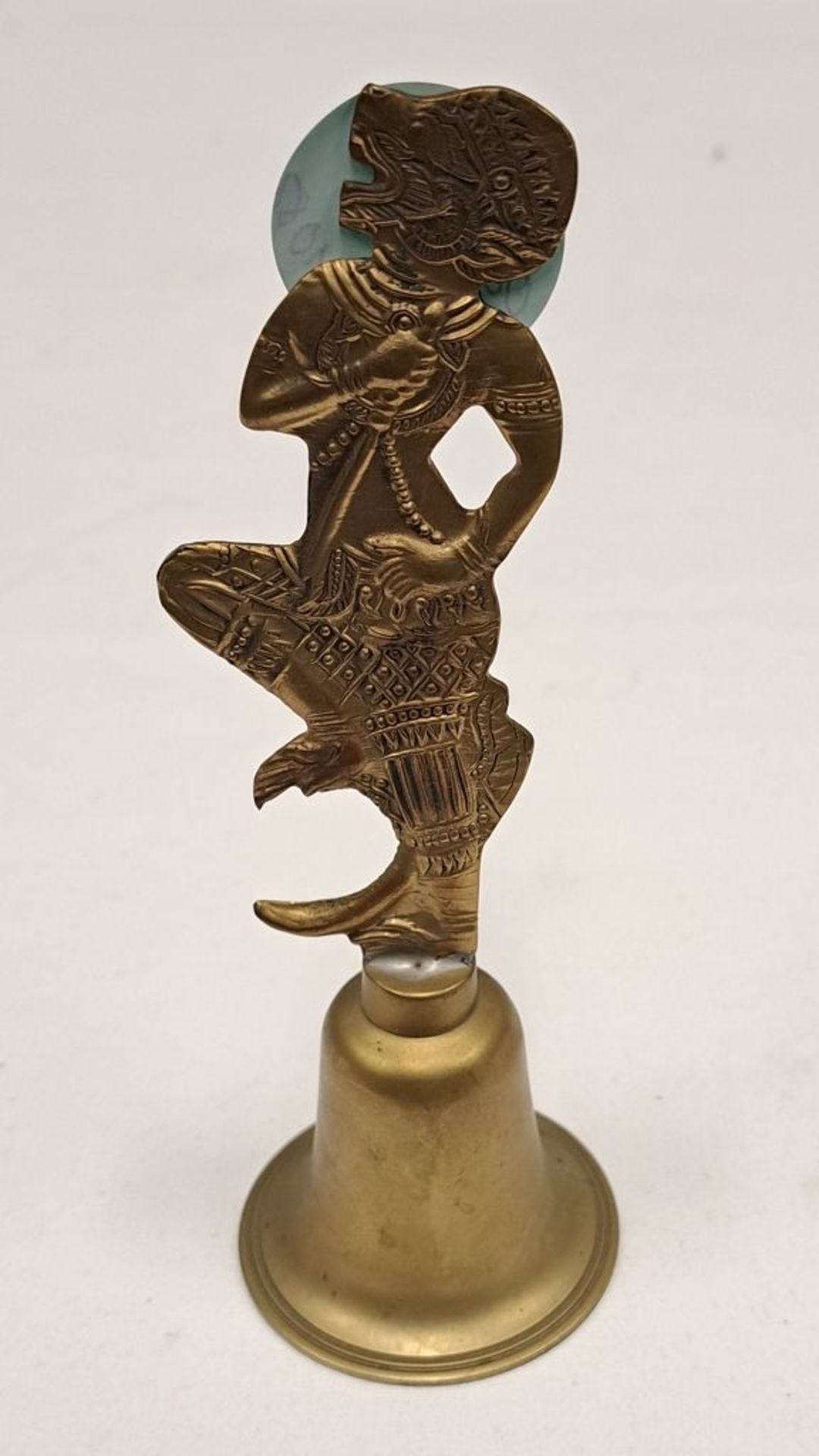 Glocke Krishna Messing indisch Höhe ca. 16 cm - Image 3 of 4