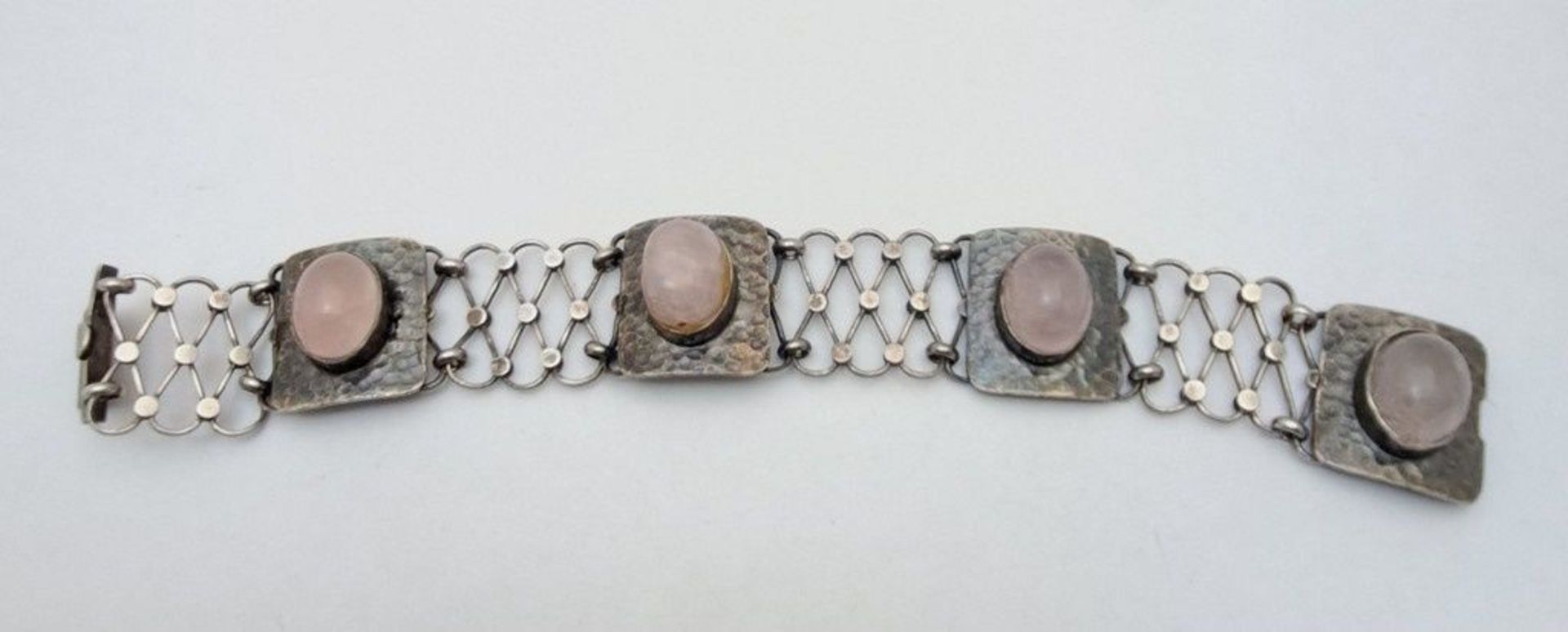 925er Silber Armband Rosenquarz - Bild 5 aus 5