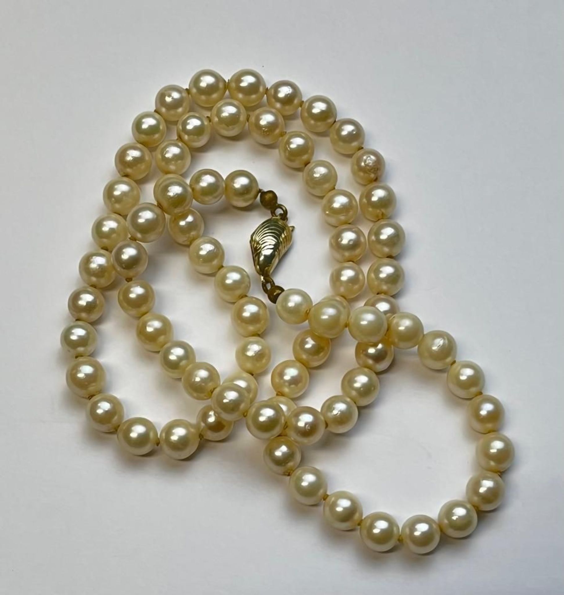 Perlenkette 333er 8K Verschluss - Bild 4 aus 5