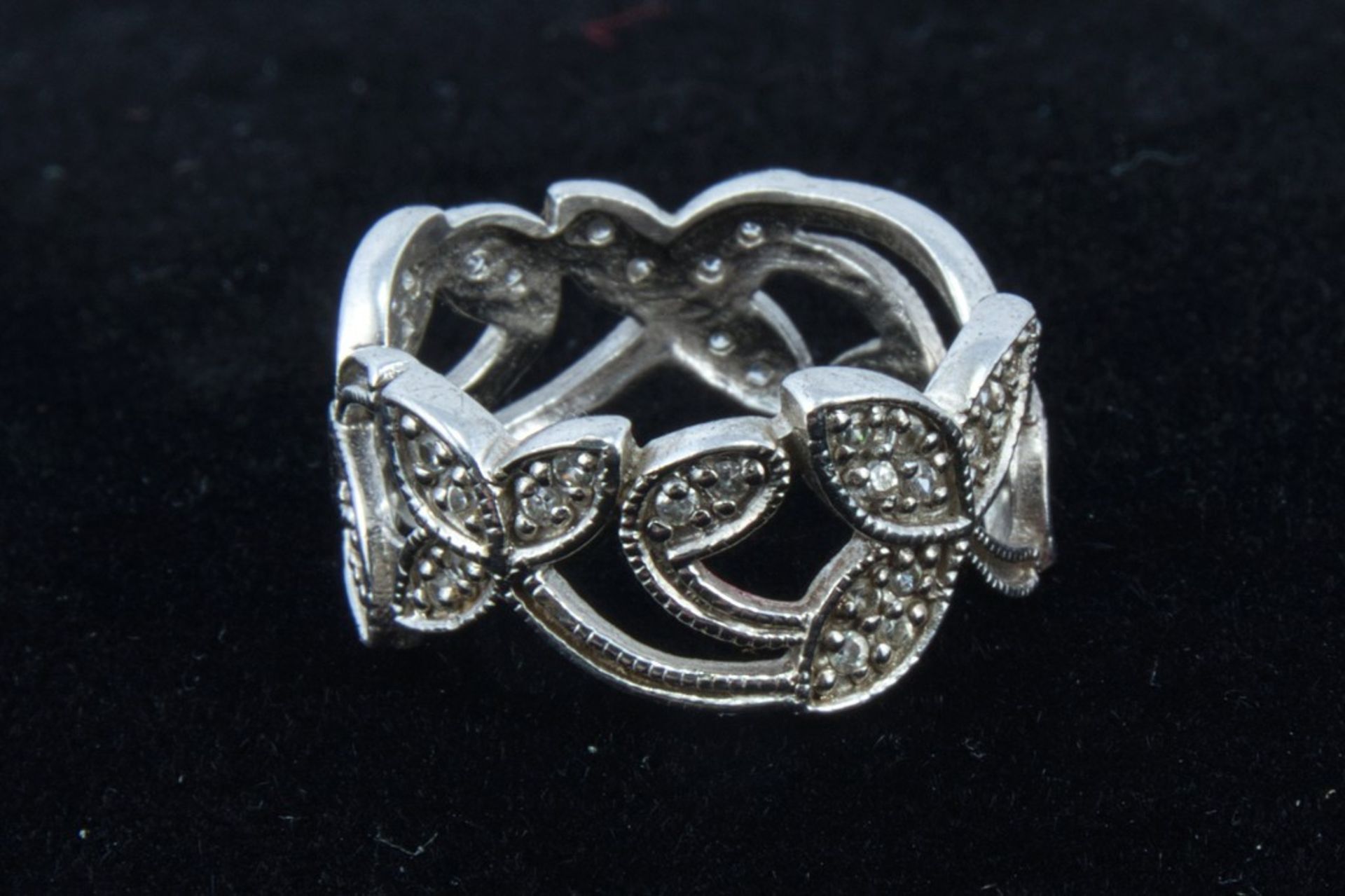 Silber Ring diamantiert ca. 4,3g - Bild 4 aus 4