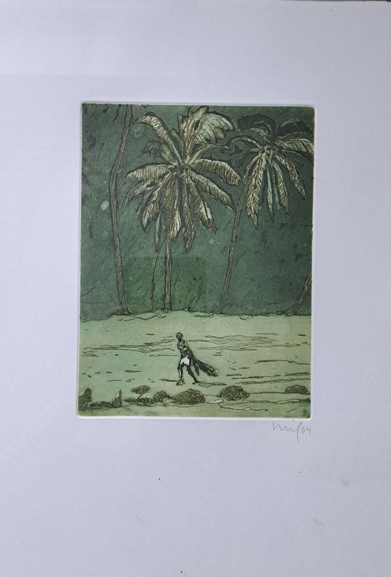 Peter Doig "Black Palms" Farbradierung - Bild 5 aus 5