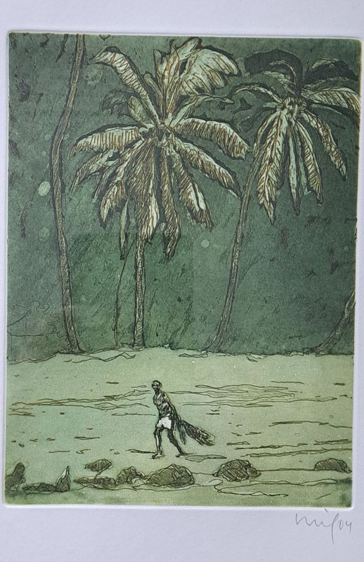 Peter Doig "Black Palms" Farbradierung - Bild 4 aus 5