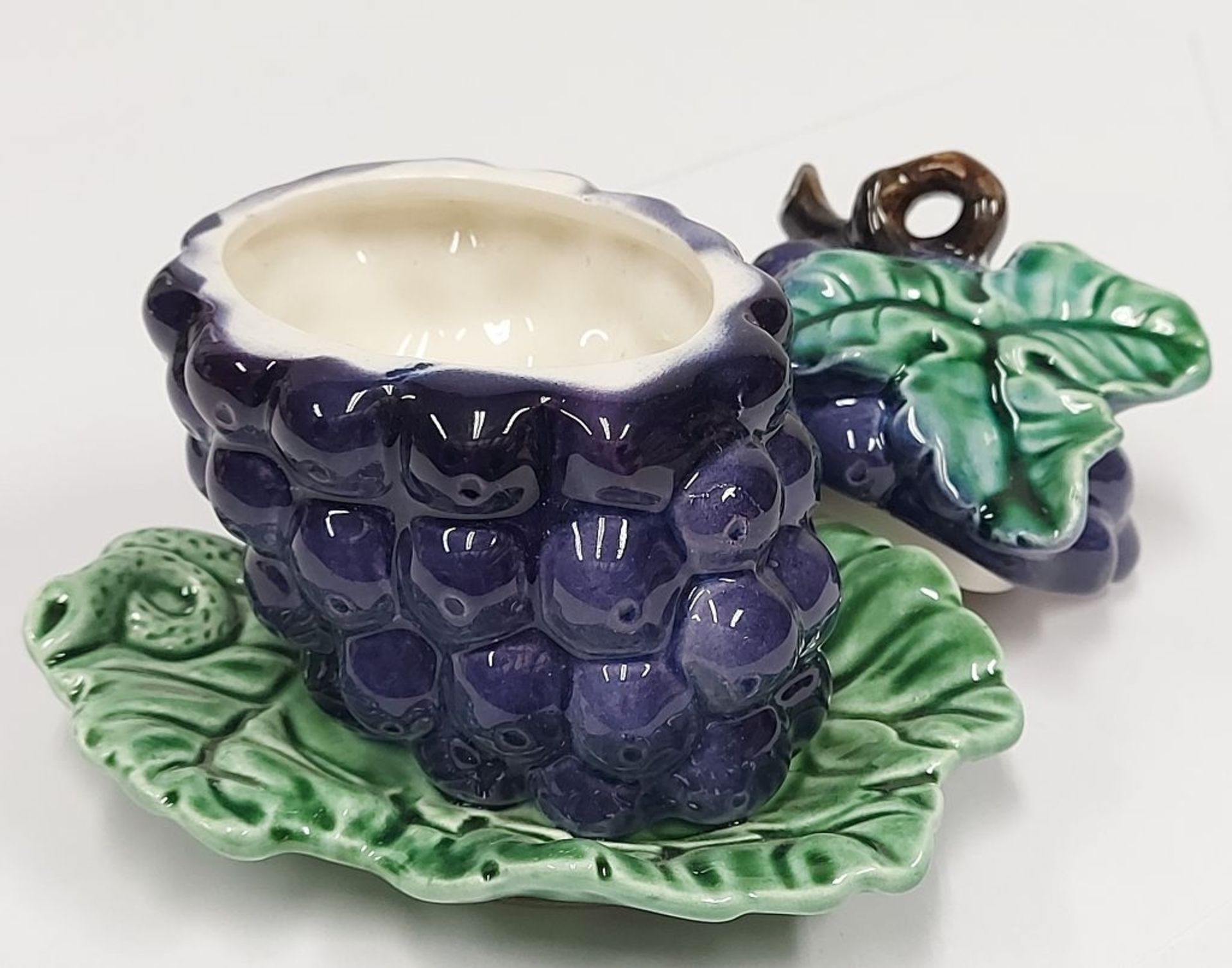 Keramik Marmeladentop in Traubenform - Bild 3 aus 4