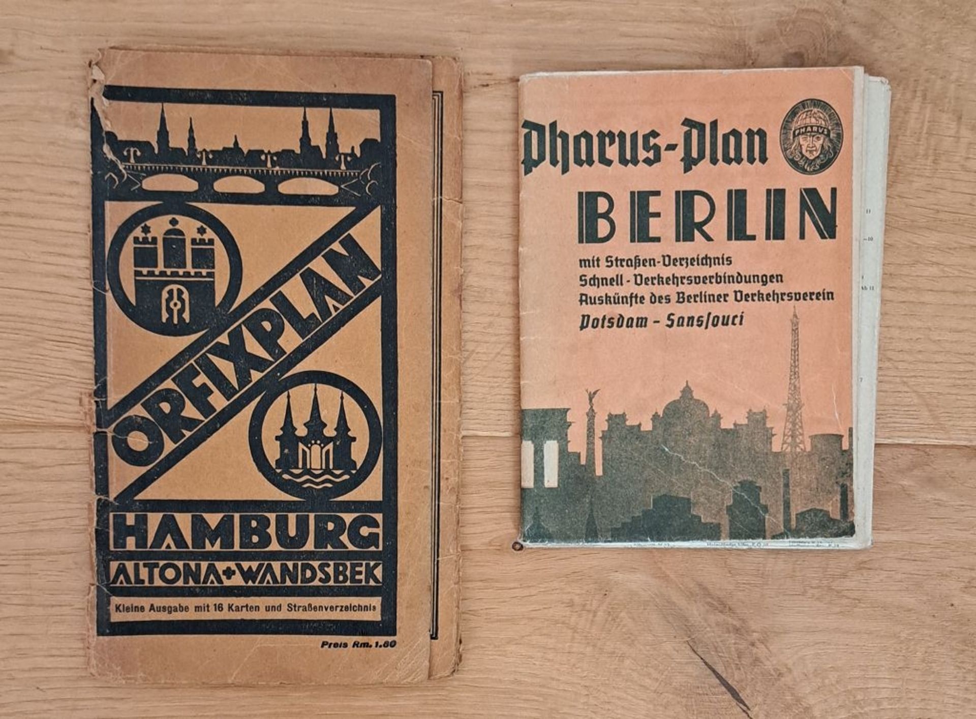 2 antike Stadtpläne Berlin + Hamburg - Bild 3 aus 3