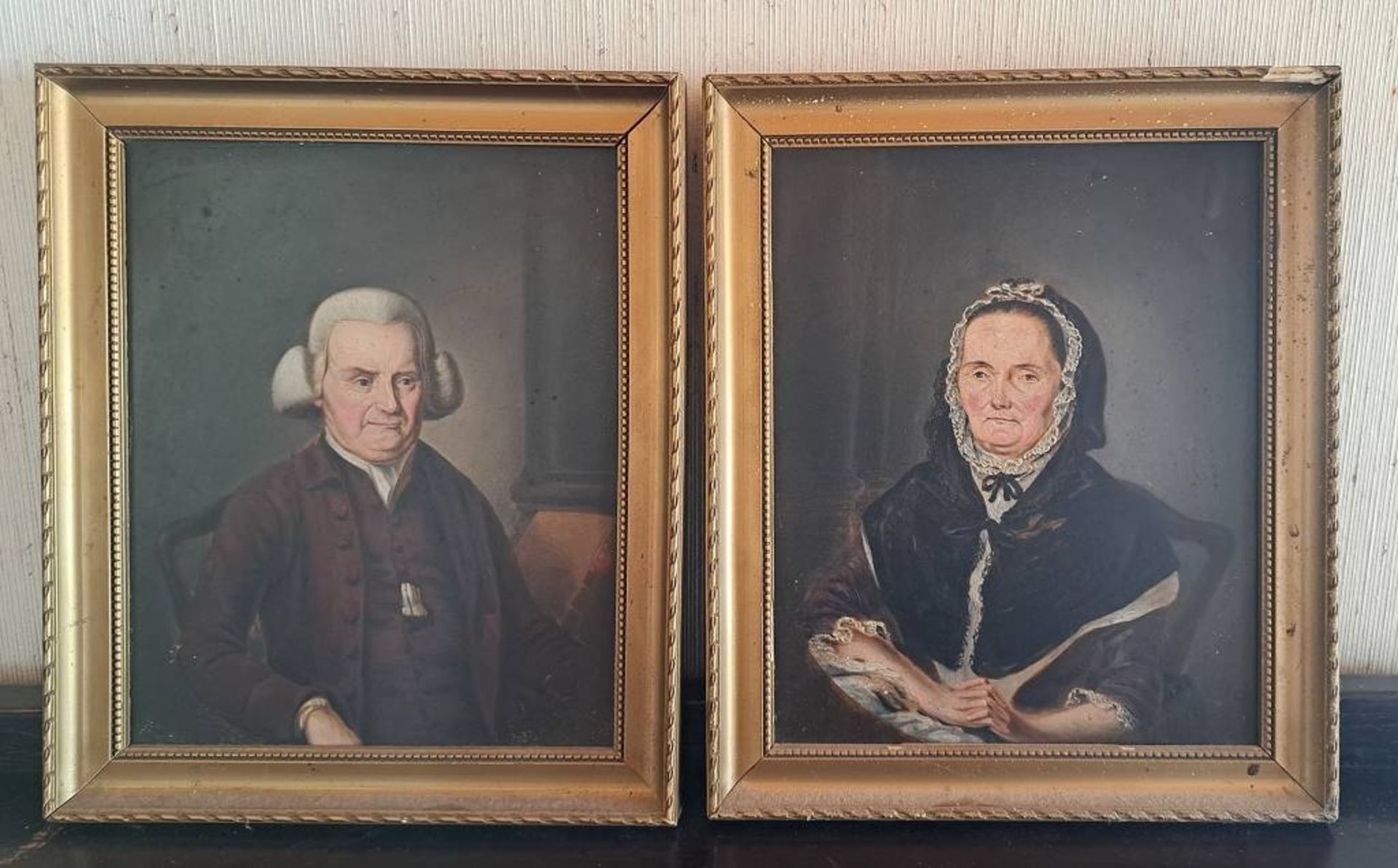 2 antike Portraits 1785