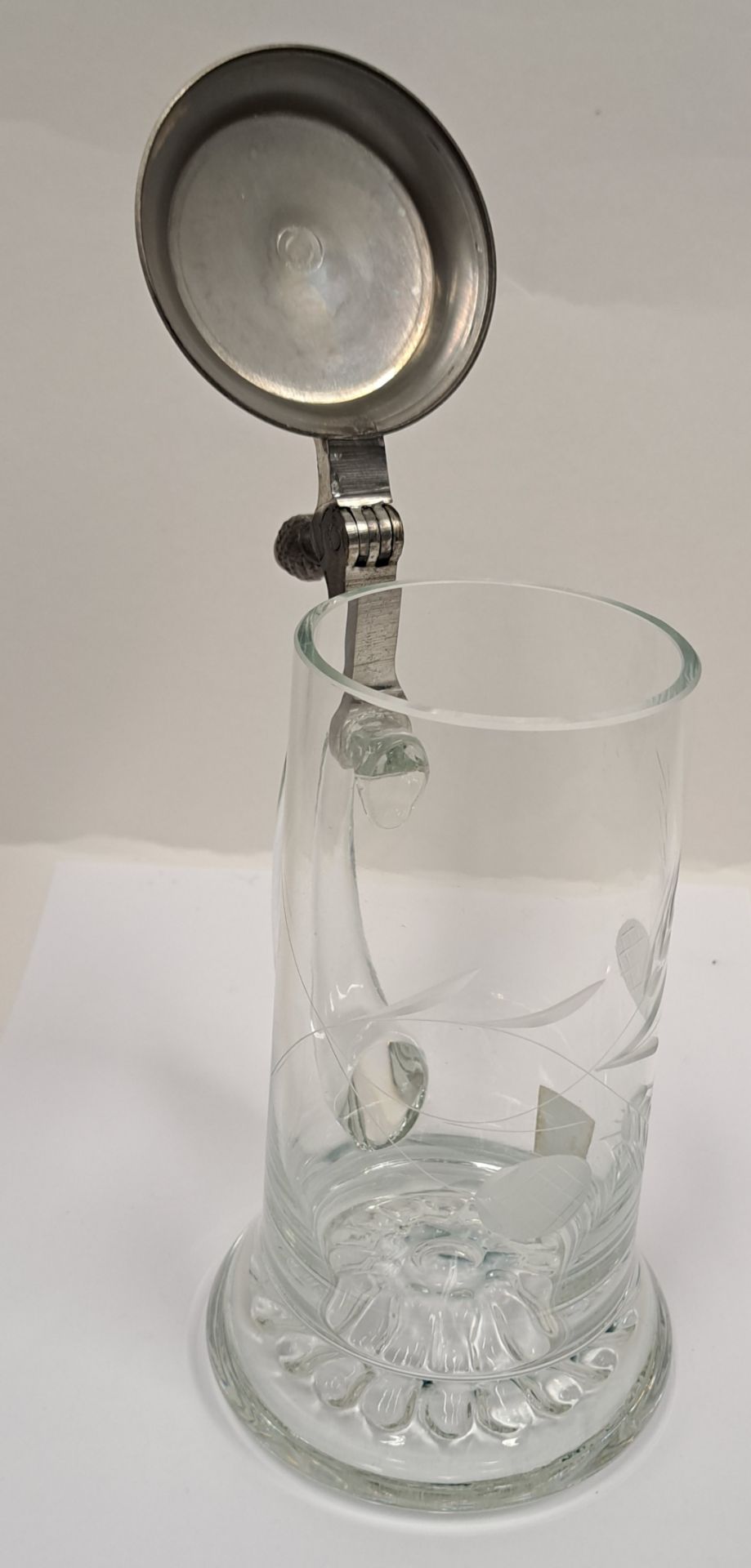 Becks Kristallglas Krug Zinndeckel - Bild 2 aus 4