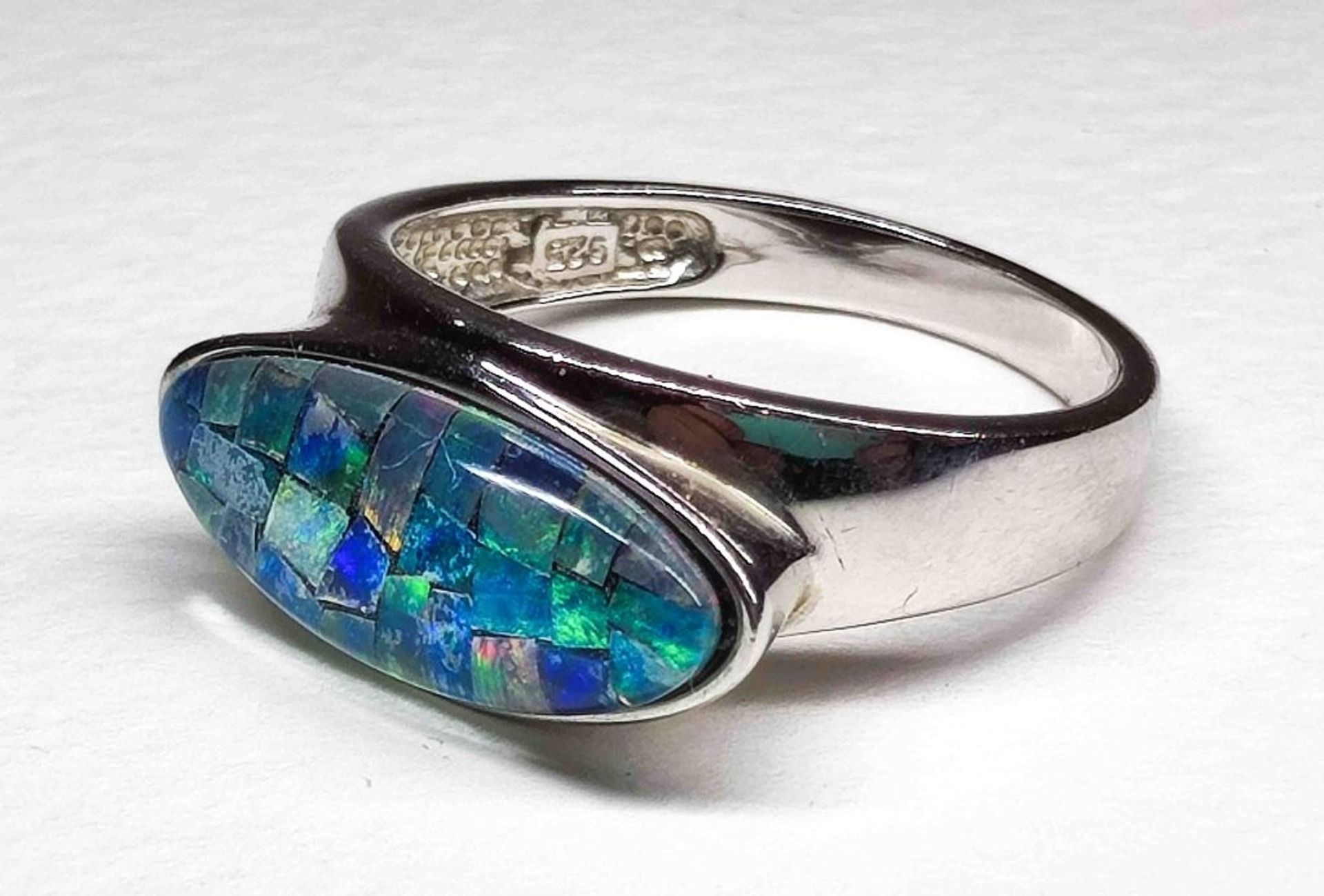 925er Silber Ring Opal