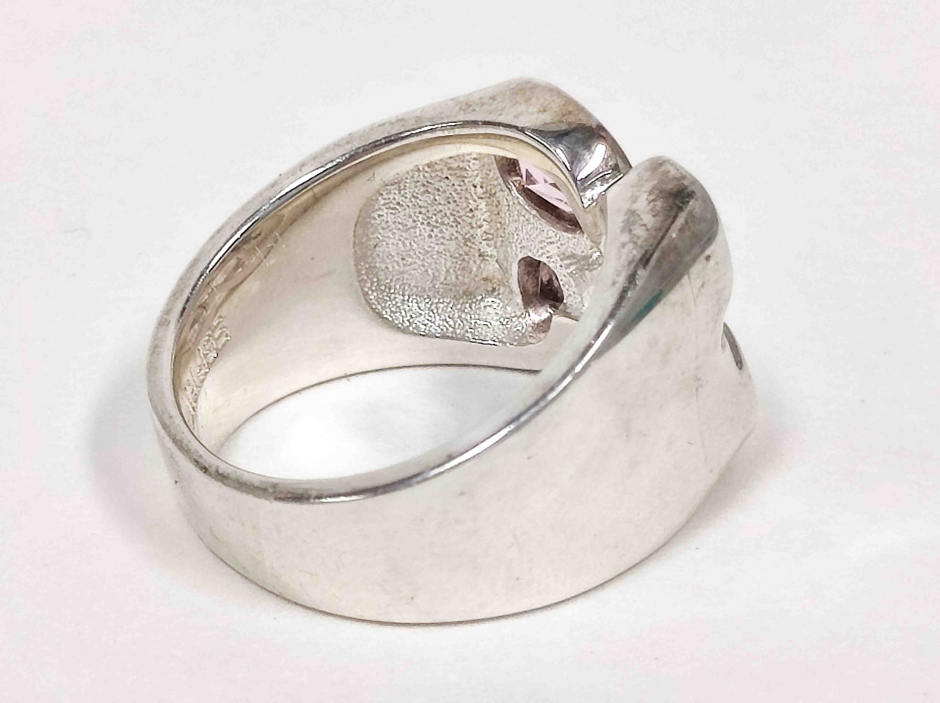 Esprit 925er Silber Ring + rosa Stein - Image 2 of 2