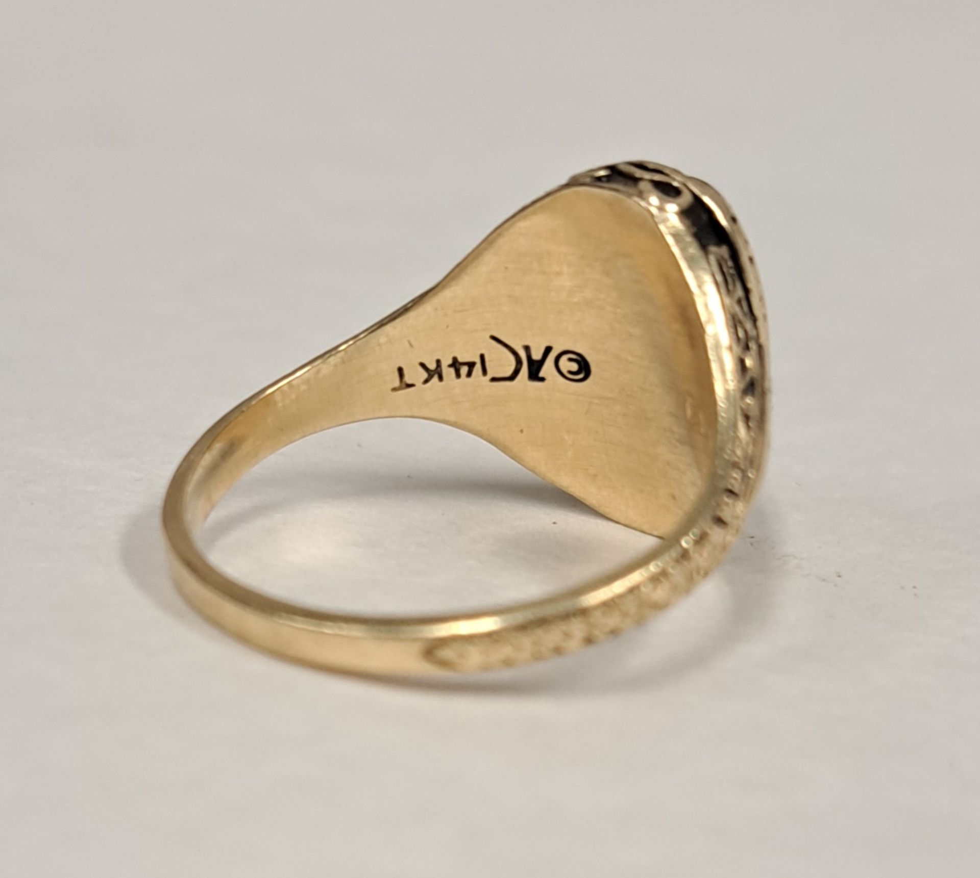 Seltener 585 GG College Ring - Image 4 of 5