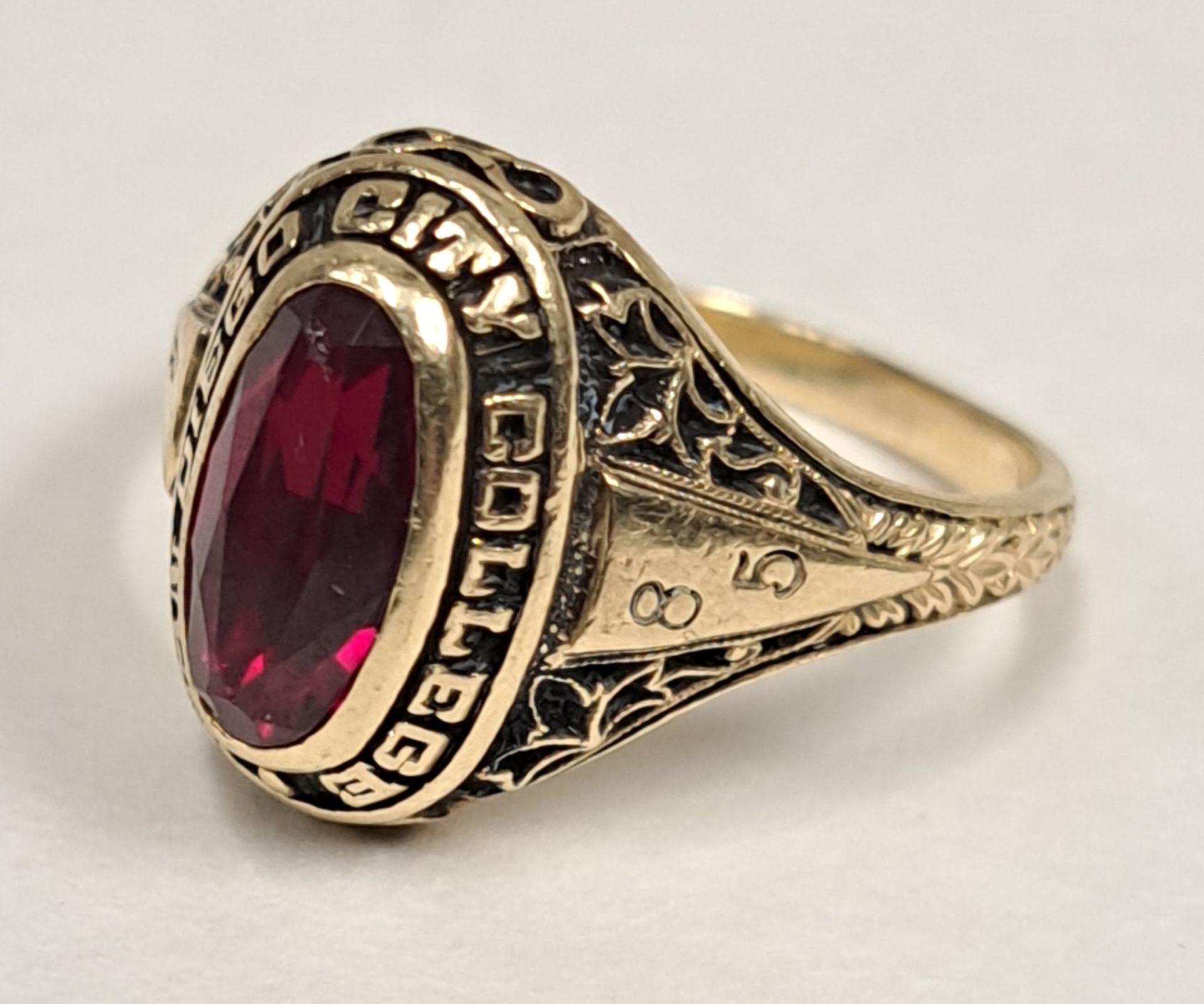 Seltener 585 GG College Ring - Image 5 of 5