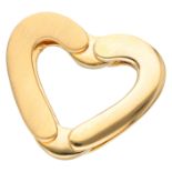 Pierre Cardin flexibel 18K. yellow gold heart-shaped pendant.